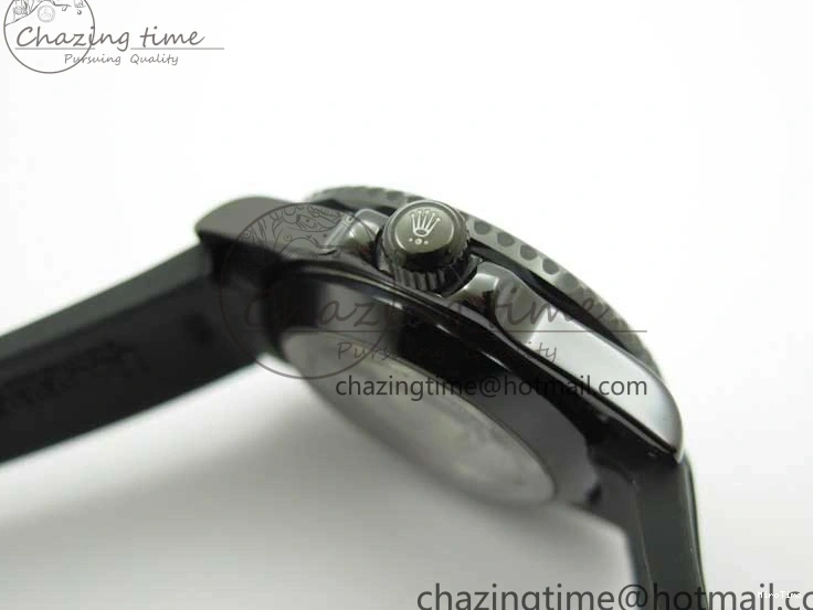 MiroTime 0122 Submariner 40mm Black Ceramic 5GF Best Edition Black Dial on Black Rubber Strap SA Unique 2464